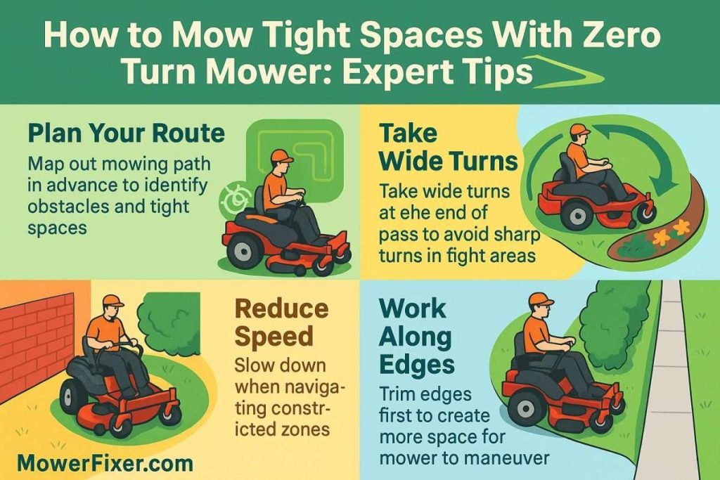 How to Mow Tight Spaces With Zero Turn Mower: Expert Tips