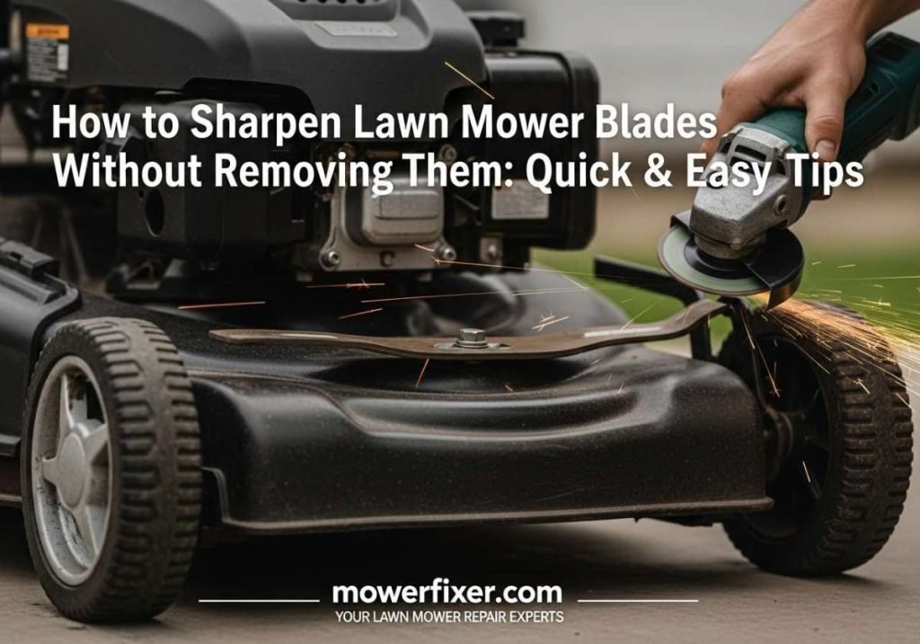How to Sharpen Lawn Mower Blades Without Removing Them