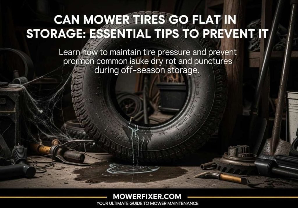 Can Mower Tires Go Flat in Storage: Essential Tips to Prevent It