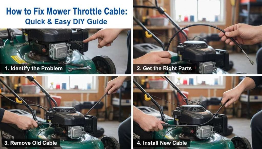 How to Fix Mower Throttle Cable