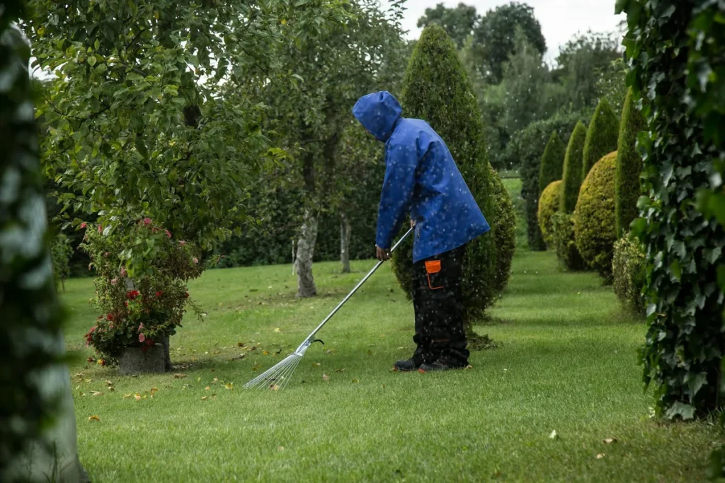 best time to power rake lawn