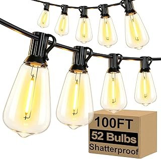 Brightever LED Outdoor String Lights 100FT