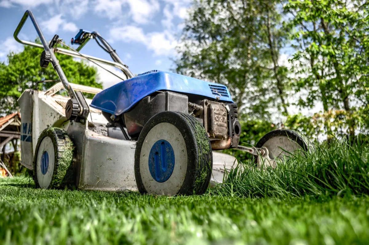 mulching mower tri-blade